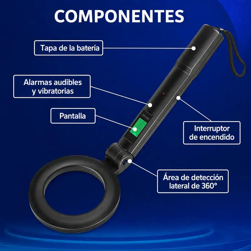Detecta lo oculto en segundos – Detector de Metales Portátil 50% OFF