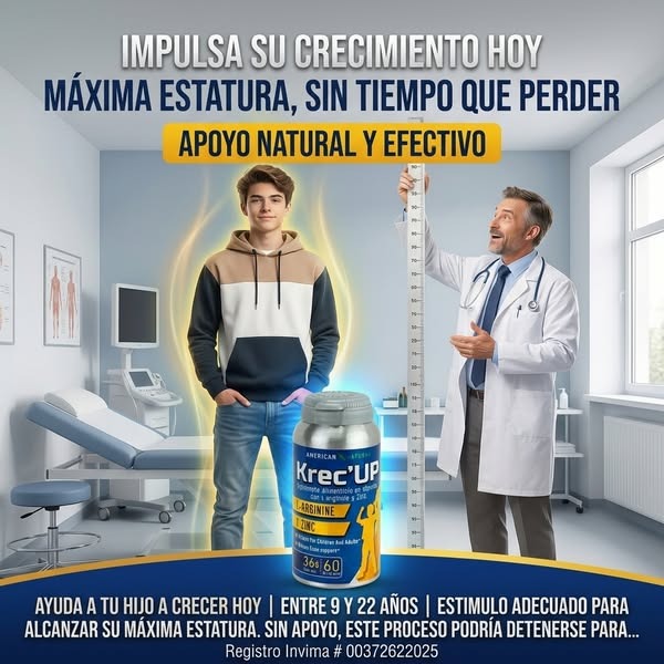 NO DEJES SU CRECIMIENTO EN PAUSA- Llegó la Fórmula del cambio con KREC-UP 50% off
