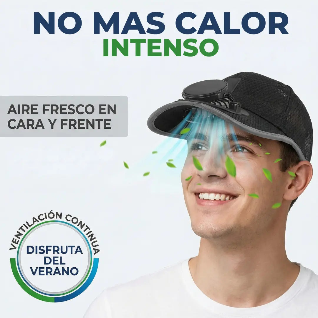 Gorra con Ventilador AirFlow