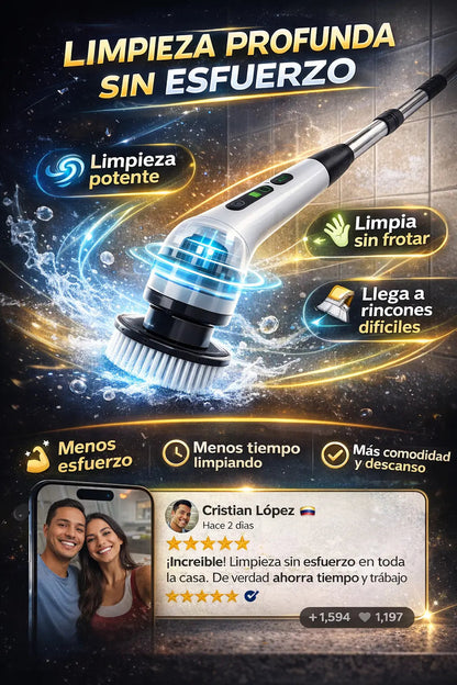 Limpia Sin esfuerzo más rapido- Cepillo de limpieza 50% OFF