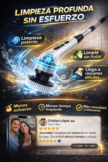 Limpia Sin esfuerzo más rapido- Cepillo de limpieza 50% OFF