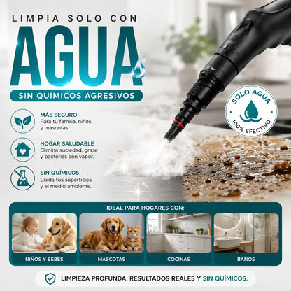 Adiós grasa y suciedad , Limpia sin esfuerzo– Limpiador a vapor 50% OFF