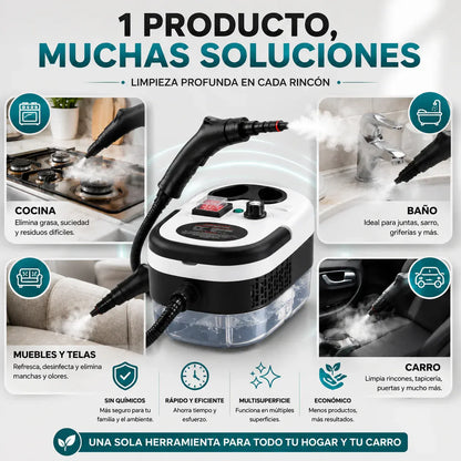 Adiós grasa y suciedad , Limpia sin esfuerzo– Limpiador a vapor 50% OFF